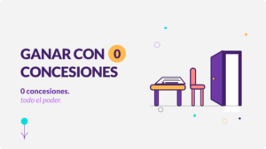 Portada del artículo poder de negociación: mesa con contrato sin firmar y silla vacía girada hacia una puerta abierta