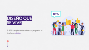Portada del artículo diseño de experiencia de aprendizaje (LXD): notable salto al 85%
