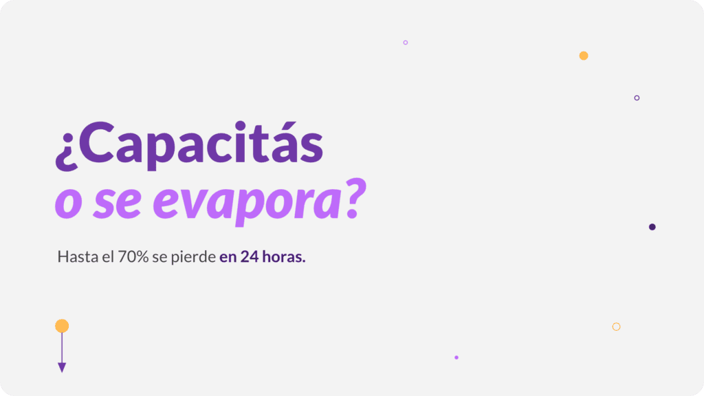 Portada del artículo sobre la curva del olvido en capacitación: ¿Capacitás o se evapora?
