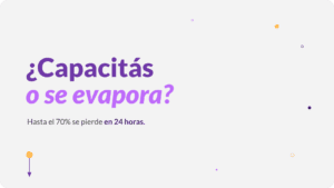 Portada del artículo sobre la curva del olvido en capacitación: ¿Capacitás o se evapora?